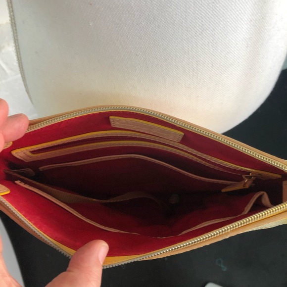 Dooney & Bourke Triple Zip Crossbody in Yellow - Picture 6 of 7